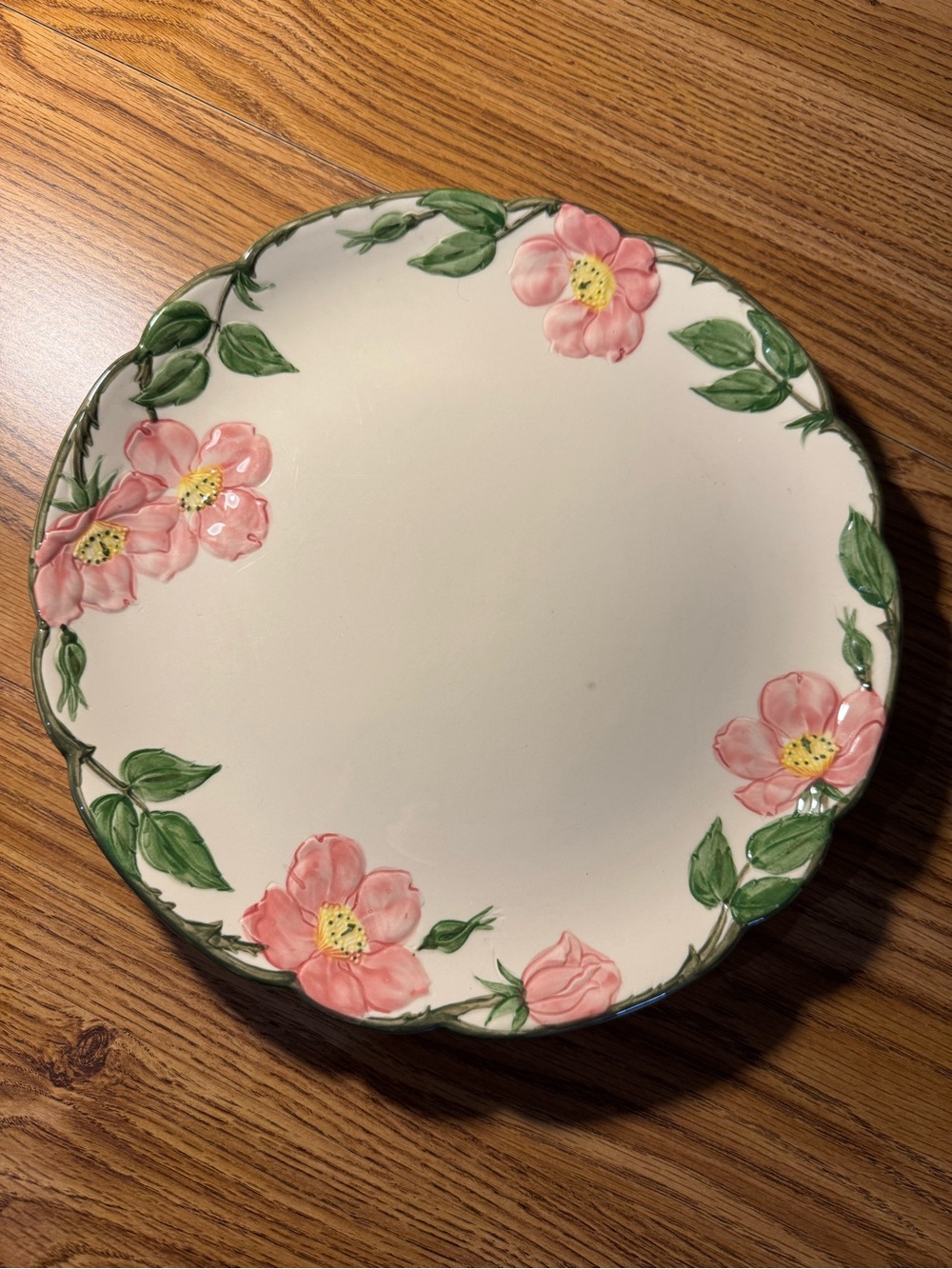 Vintage Franciscan Desert Rose Serving Platter 12 inch round no chips or cracks